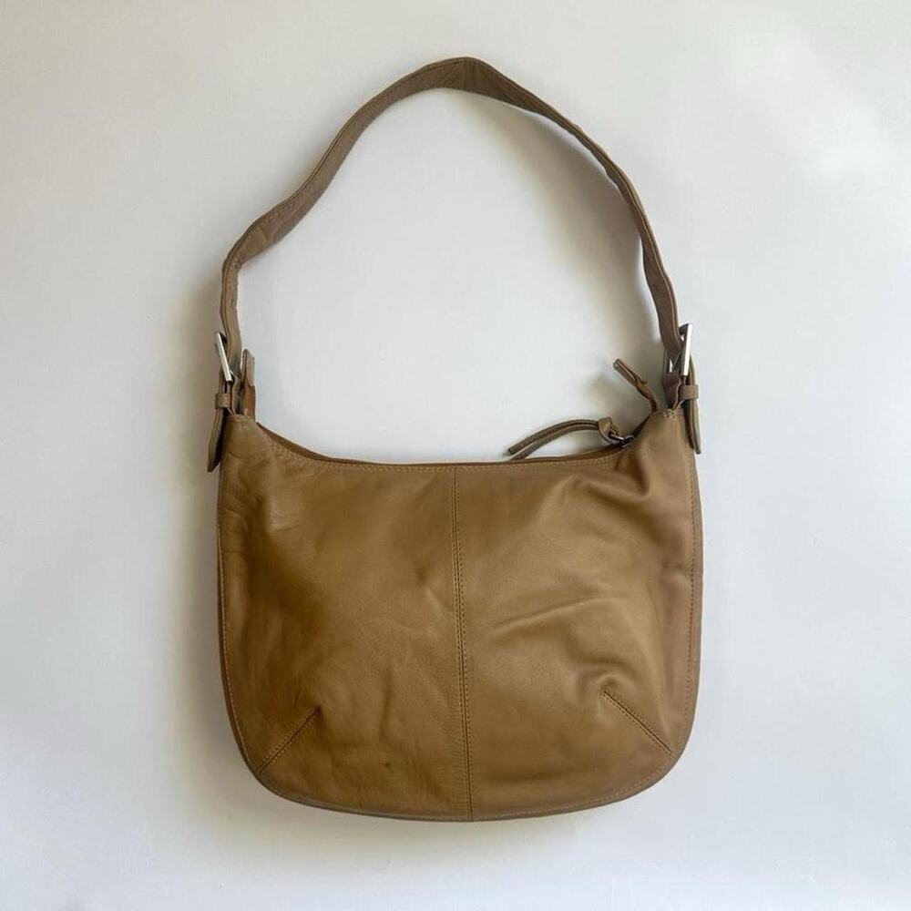 Vintage italian tan leather shoulder